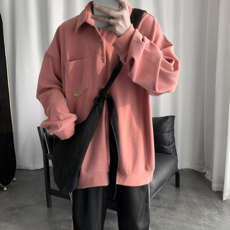 @方少男装秋季韩版套头翻领男卫衣(非品牌)