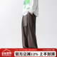 冰丝直筒休闲裤 女潮牌宽松百搭大码 垂感西装 方少男春夏美式 长裤