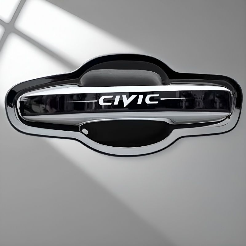 本田22-23款十一代思域改装门碗拉手装饰贴不锈钢门把手贴保护套