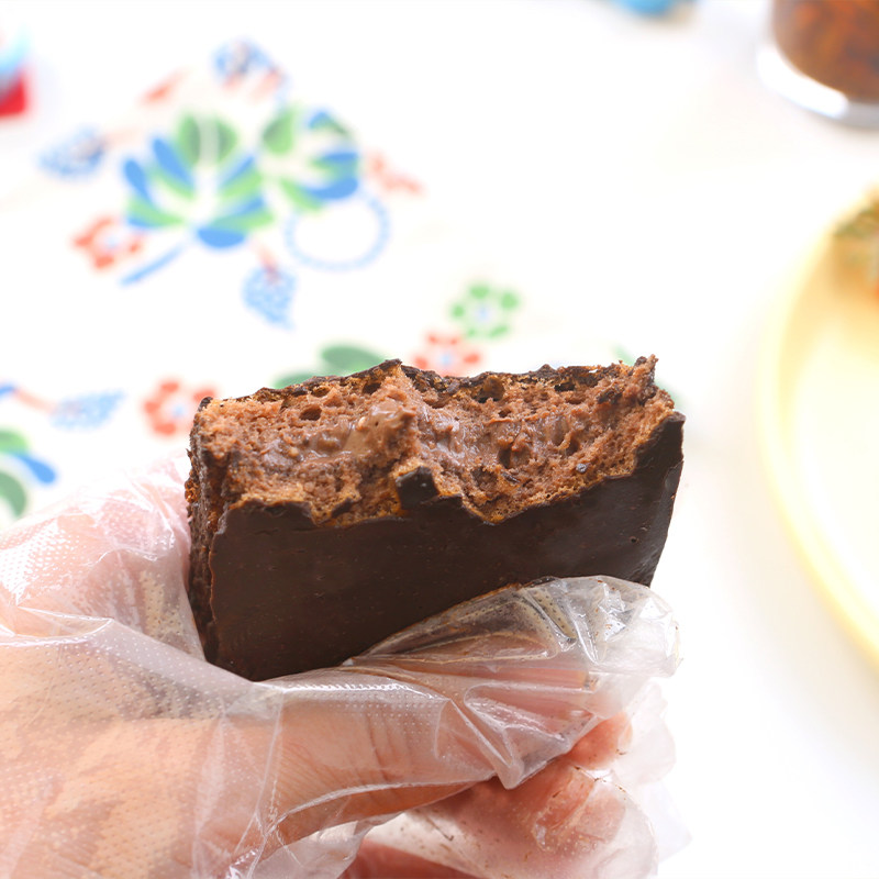 魔芋蛋糕巧克力夹心派赤藓糖醇乳清蛋白早餐代餐海街茶点