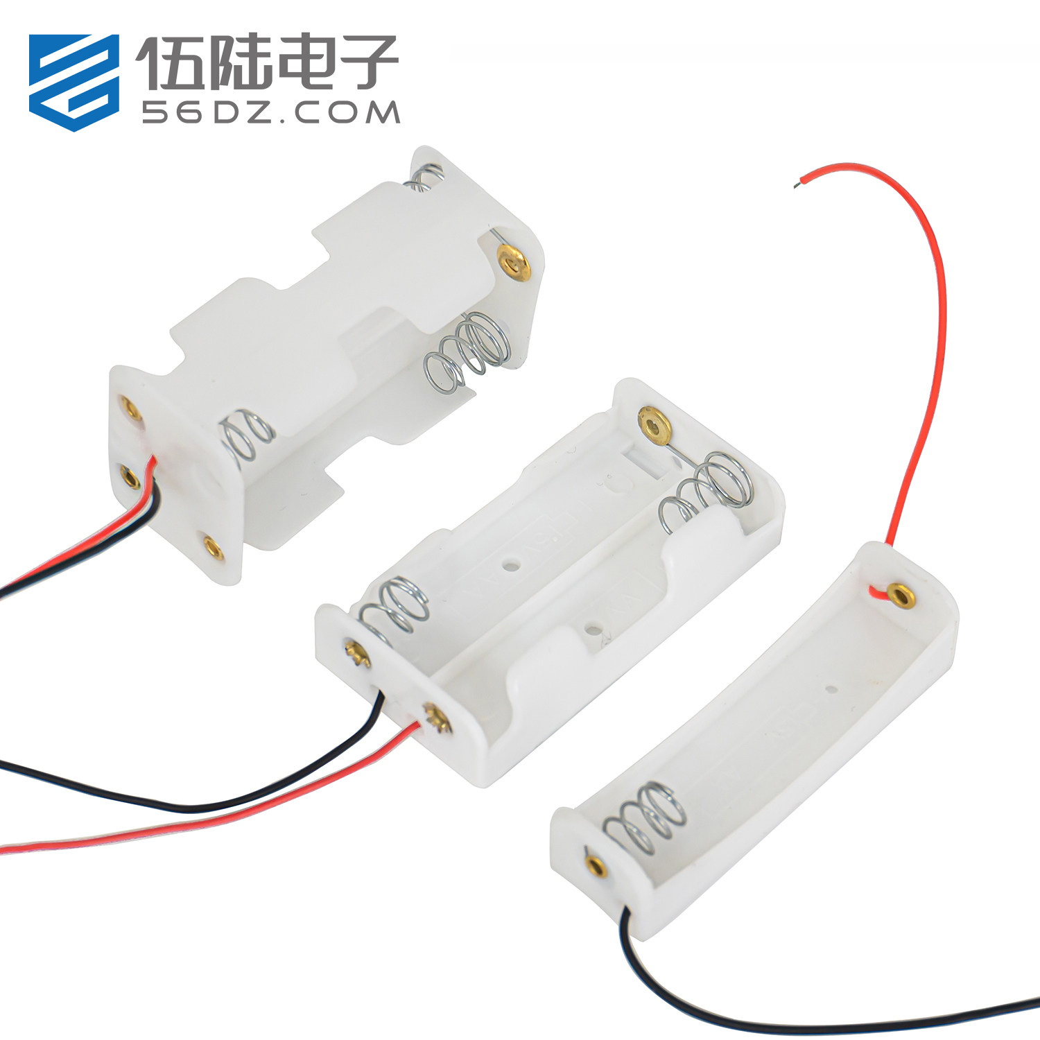 4节5号电池盒正反面双层背对