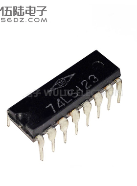 全新直插 74LS123 HD74LS123P双可再触发单稳态多谐振荡器 DIP-16