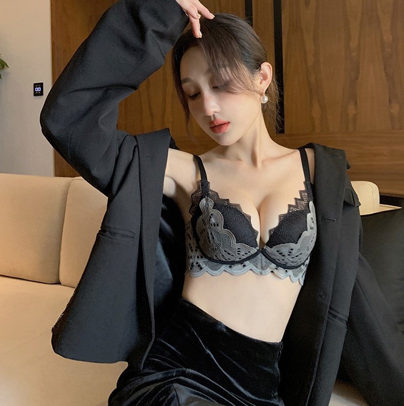 梵记新品蕾丝内衣女小胸聚拢美背文胸套装调整型上托收副乳无钢圈,女士内衣/男士内衣/家居服,少女文胸,淘宝优惠券,粉丝福利购,淘宝优惠卷