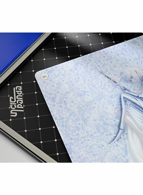 Uncle Panda P-Luck V1V2二次元钢化玻璃鼠标垫女生桌垫办公大号