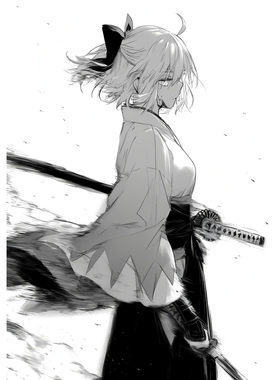 Fate/Grand Order冲田总司二次元鼠标垫钢化玻璃电竞游戏FPS专用