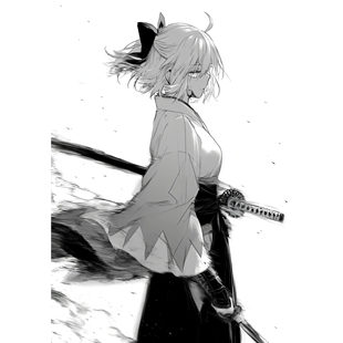 Fate/Grand Order冲田总司二次元鼠标垫钢化玻璃电竞游戏FPS专用