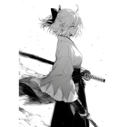 Fate/Grand Order冲田总司二次元鼠标垫钢化玻璃电竞游戏FPS专用