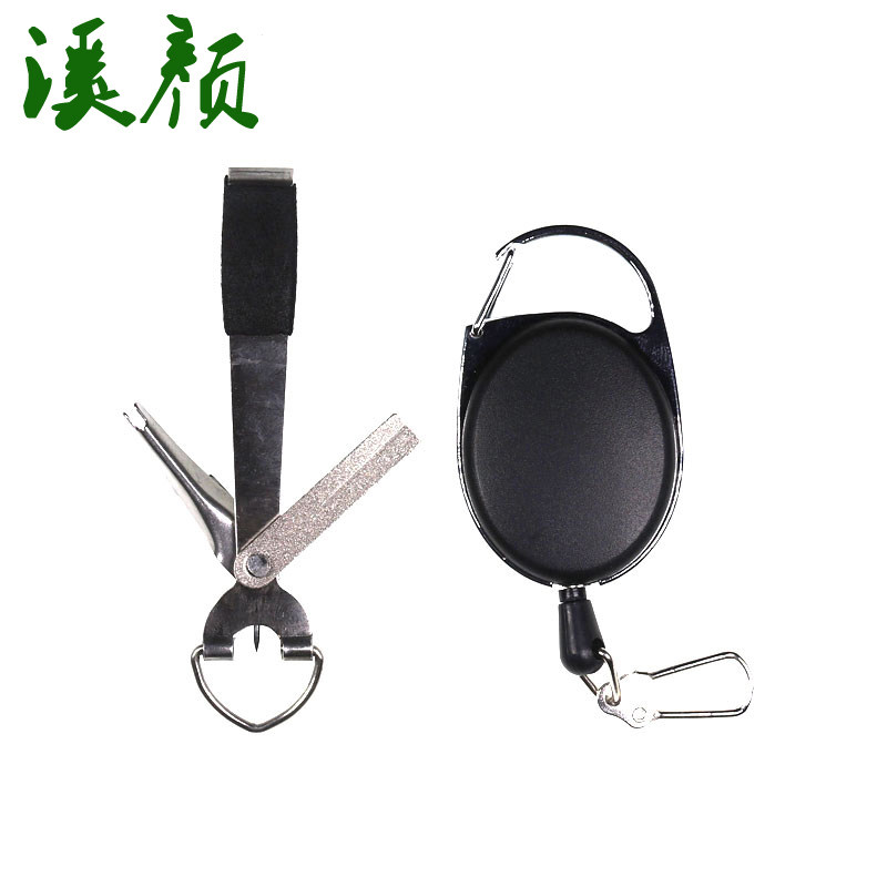 飞钓路亚多功能复合工具 剪线钳 磨钩器 子线夹打结器 钢丝伸缩扣