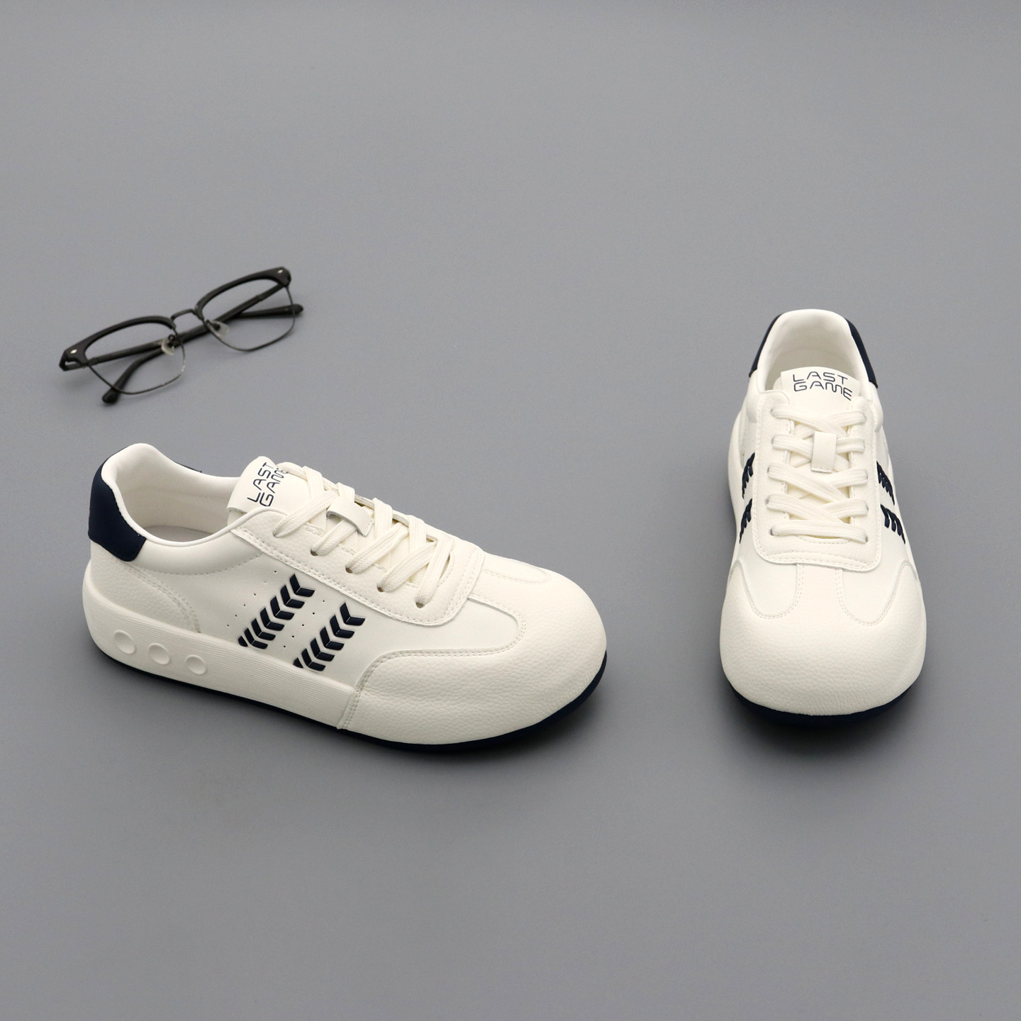 丑萌小白鞋女单鞋2026春季百搭新款真皮系带厚底休闲德训鞋女板鞋,女鞋,休闲板鞋,淘宝优惠券,粉丝福利购,淘宝优惠卷