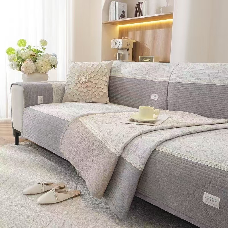 羽宏清风余韵四季通用防滑沙发垫北欧简约通用垫布式靠背扶手通用