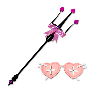 第五人格红夫人三丽鸥联动库洛米拉拉队员cos服眼镜手杖道具武器