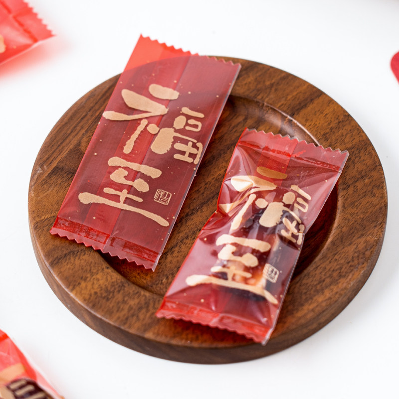 奢华加厚铝膜牛轧太妃糖袋机封袋咖啡糖果包装一次性单独自封袋子