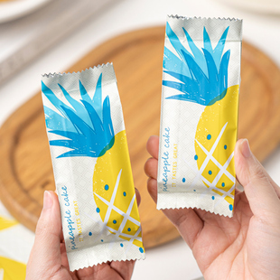 铝膜台湾凤梨酥包装袋磨砂机封袋焦糖布朗尼方块酥牛轧酥袋子内托