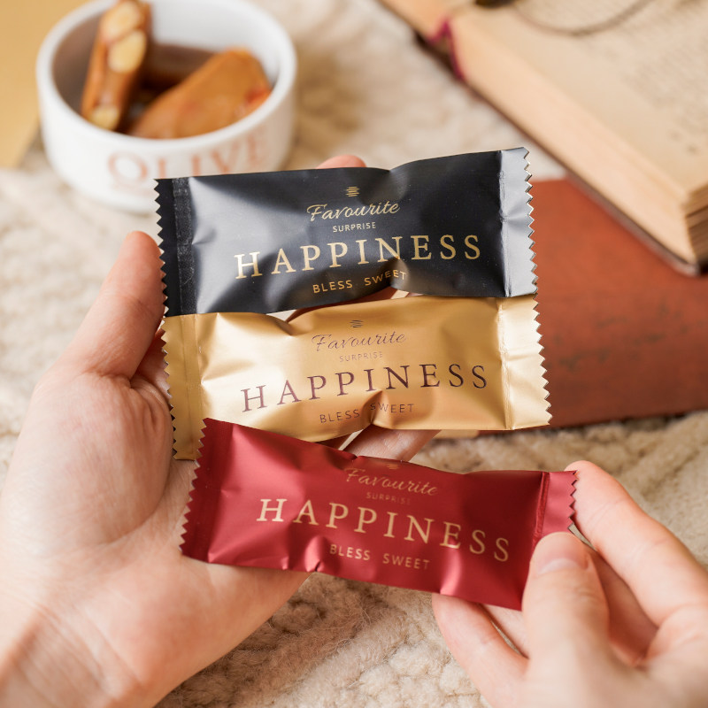 奢华加厚铝膜牛轧太妃糖袋机封袋咖啡糖果包装一次性单独自封袋子