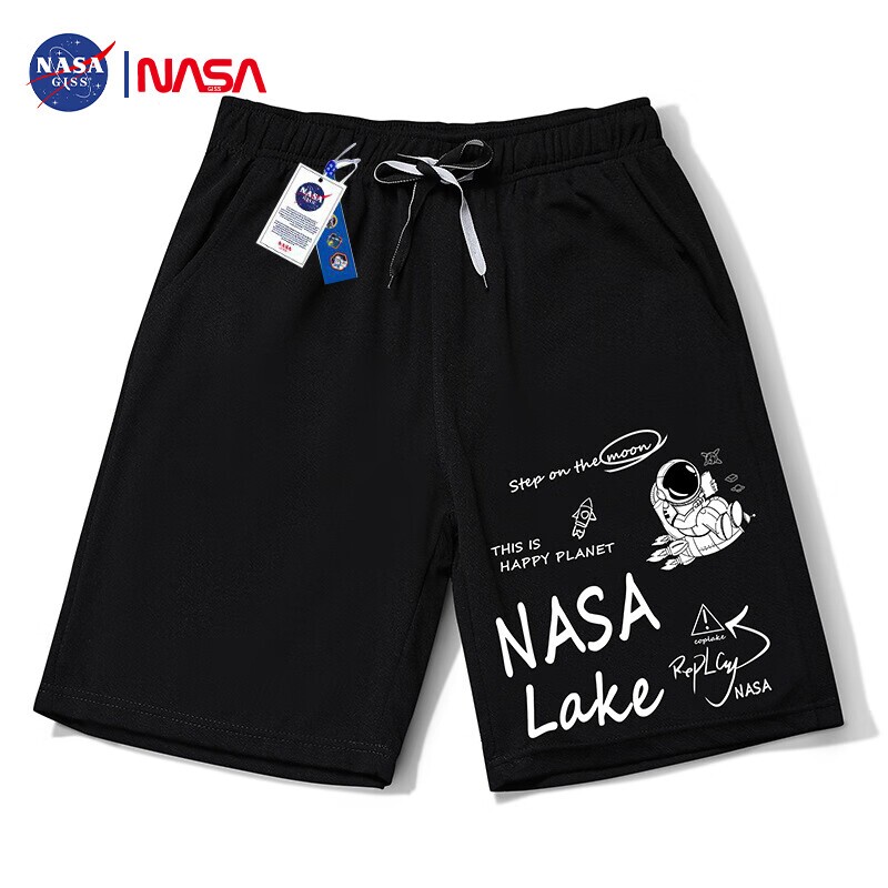 NASA GISS官方潮牌联名短裤男夏季薄款运动宽松潮流直筒五分裤男属于什么档次？