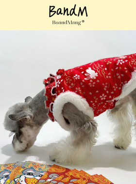 BandM 兔年大吉｜宠物唐装保暖背心