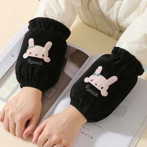 袖套女冬2024新款短款儿童可爱防脏羽绒服套袖工作家务防污绒护袖