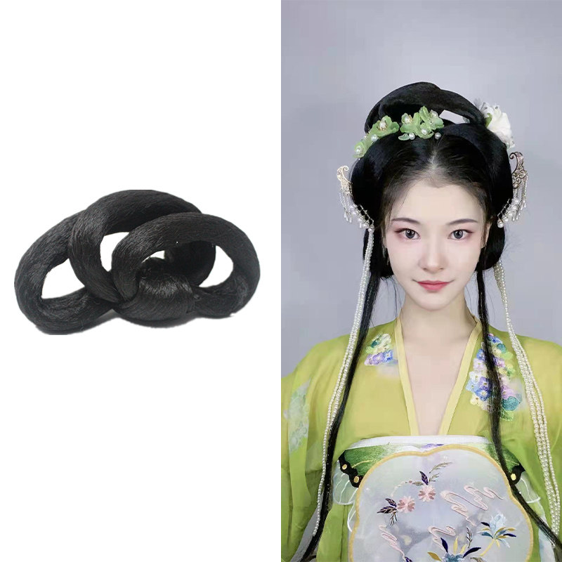 全发丝可调节日常汉服假发包