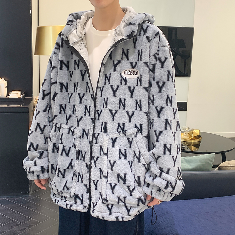 酒店青少年潮流长袖1休闲字母印花棉衣外套215-28899P75，男装棉衣，星座215-2