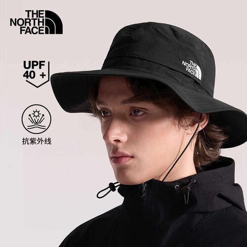 北面男女同款UPF防晒宽檐渔夫帽