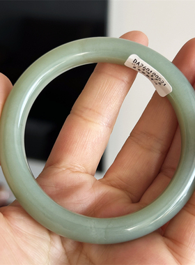 天然和田玉手镯58新疆且末蓝水原物实拍正品A货正品和田玉镯子