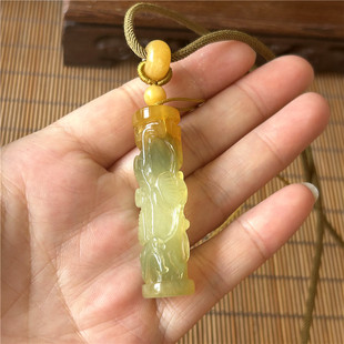 天然岫玉花玉蟠龙玉柱吊坠原物实拍多款组合正品A货岫岩玉石吊坠