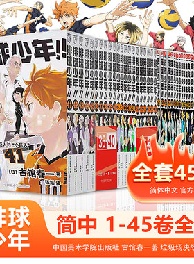 正版 排球少年漫画书全套1-45册/41-45/36-40册单本任选 古馆春一著  简体中文版  排球少年!!垃圾场决战 浙江人民/中国美术出版社