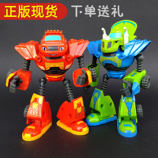 飚速旋风战车队合金小汽车玩具男孩机器人达林顿变形赛车蛋糕巴士