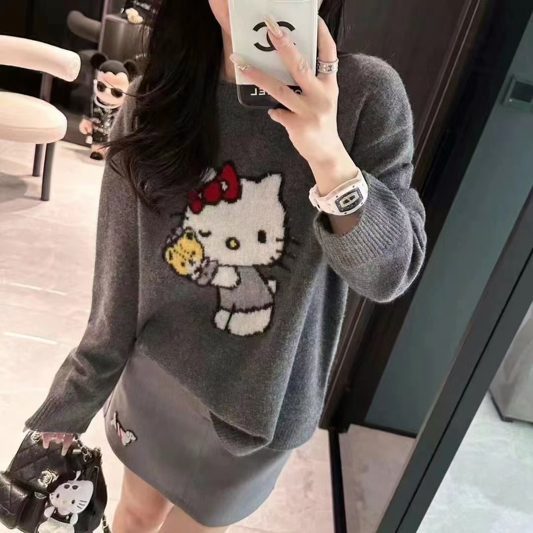 hello kitty可爱卡通毛衣
