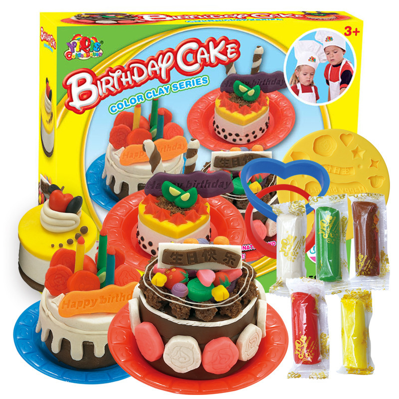 3D彩泥 QQ糖蛋糕汉堡模具冰淇淋模具套装 儿童益智玩具系类