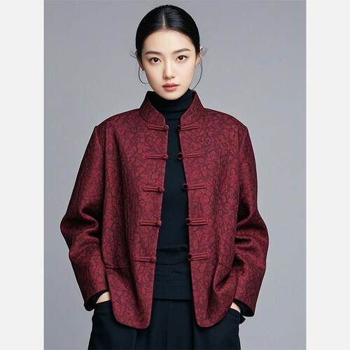 新中式国风佛系禅意盘扣唐装复古时尚高端外套女
