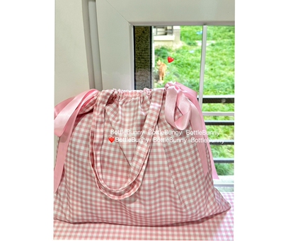 bottleBunny双肩格子