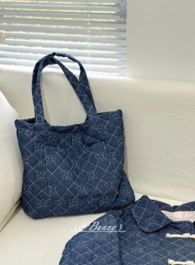 BottleBunny'送你一朵小花花牛仔花朵单肩包