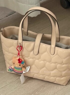 BottleBunny’托特爱心绣手提斜挎包三色入