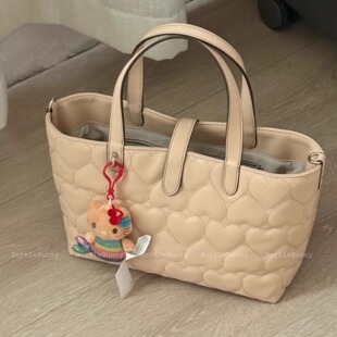 BottleBunny’托特爱心绣手提斜挎包三色入