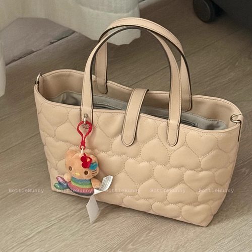 BottleBunny’托特爱心绣手提斜挎包三色入