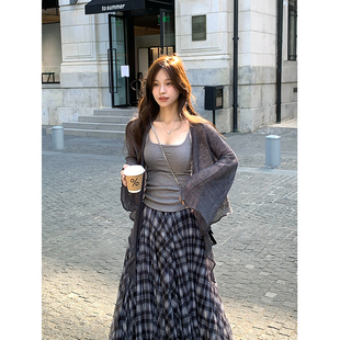 针织衫 温柔韩系宽松百搭显瘦设计感短款 女 秋季 Adan不规则毛衣开衫