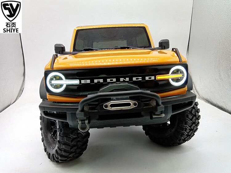 SHIYE DCS-BRONCO TRX4 리마 러닝 워터 스티어링 링키지 라이트 세트 FORD BRONCO 모델 자동차 라이트
