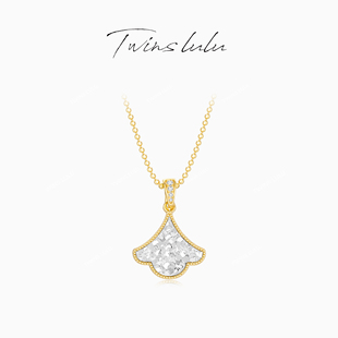 TWINS 设计感小裙子碎冰冰项链TSJ8589 LULU精致百搭时尚