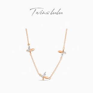 精致简约设计感气质蝴蝶项链TSJ9619 时尚 TWINS LULU