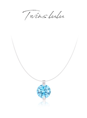 TWINS LULU 925银百搭人鱼泪锁骨链项链首饰女款TSJ9728