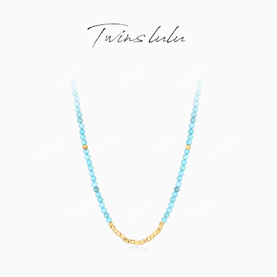 TWINS LULU镀K金简约小众气质氛围感小圆珠项链TSJ8023