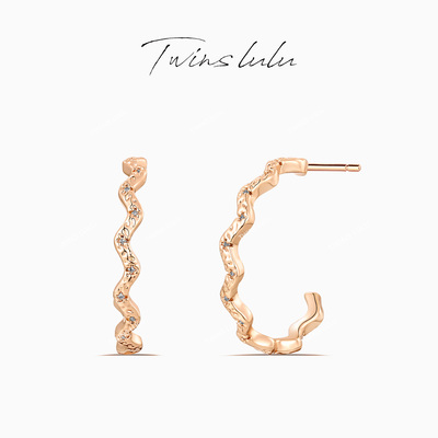 TWINSLULU温婉气质感C型耳环