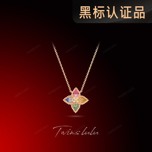 TWINSLULU高级感老花四叶草项链