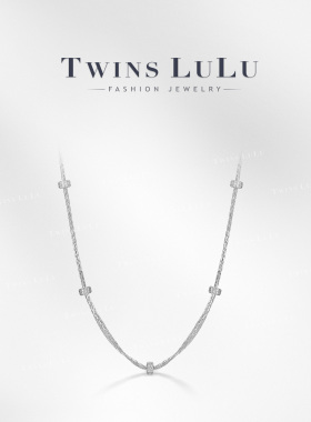 TWINS LULU【萦丝】时尚轻奢百搭鱼鳞纹项链TSJ12582