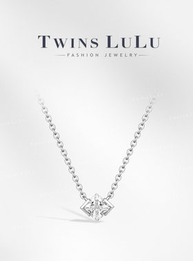 TWINS LULU时尚百搭简约饰品菱形项链TSJ12193