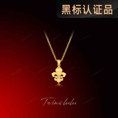 TWINSLULU古法工艺鸢尾花项链
