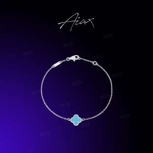 单颗四叶手链TSS7260 925银轻奢经典 TWINS LULU