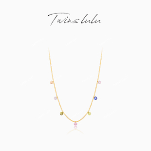 TWINS 高级感氛围感彩色项链TSJ8548 LULU镀K金小众气质时尚
