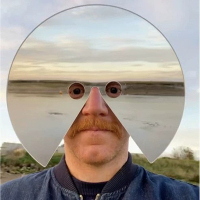TK火爆畅销便携式个性化潮流新Head-mounted mirror 头戴拍照道具
